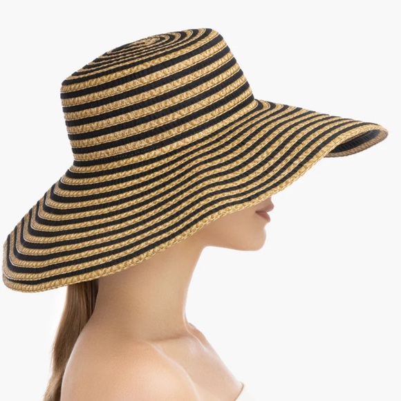 Erick Jarvis Black and Tan Striped Margot Hat - Picture 3 of 9